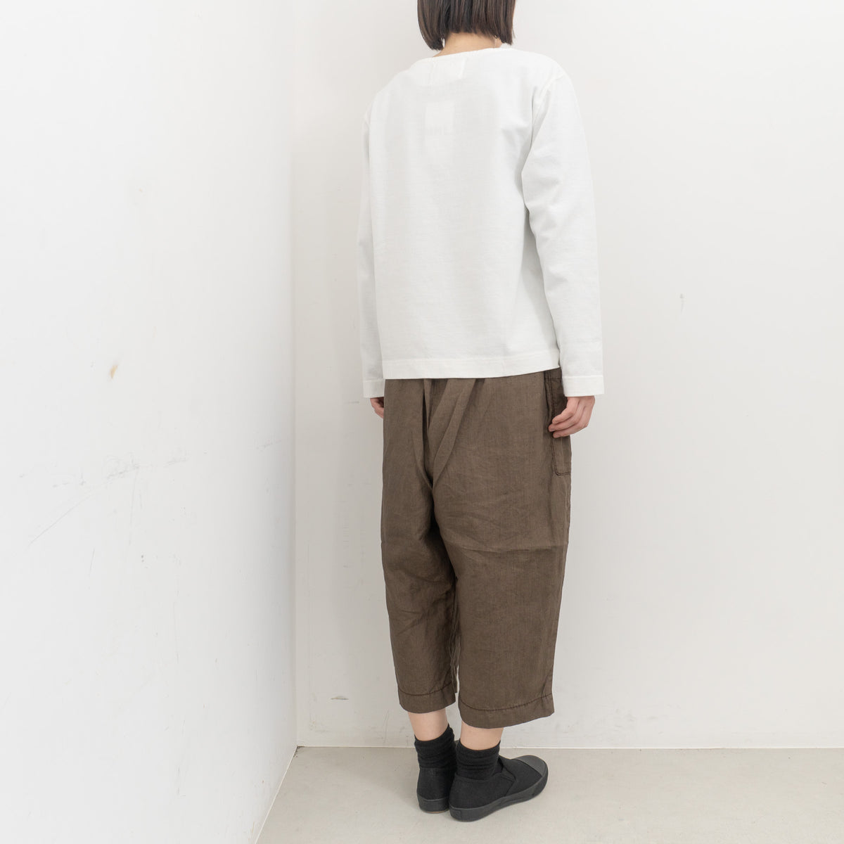homspun｜WOMEN　リネンバイオ8分丈パンツ 261-3406 Y