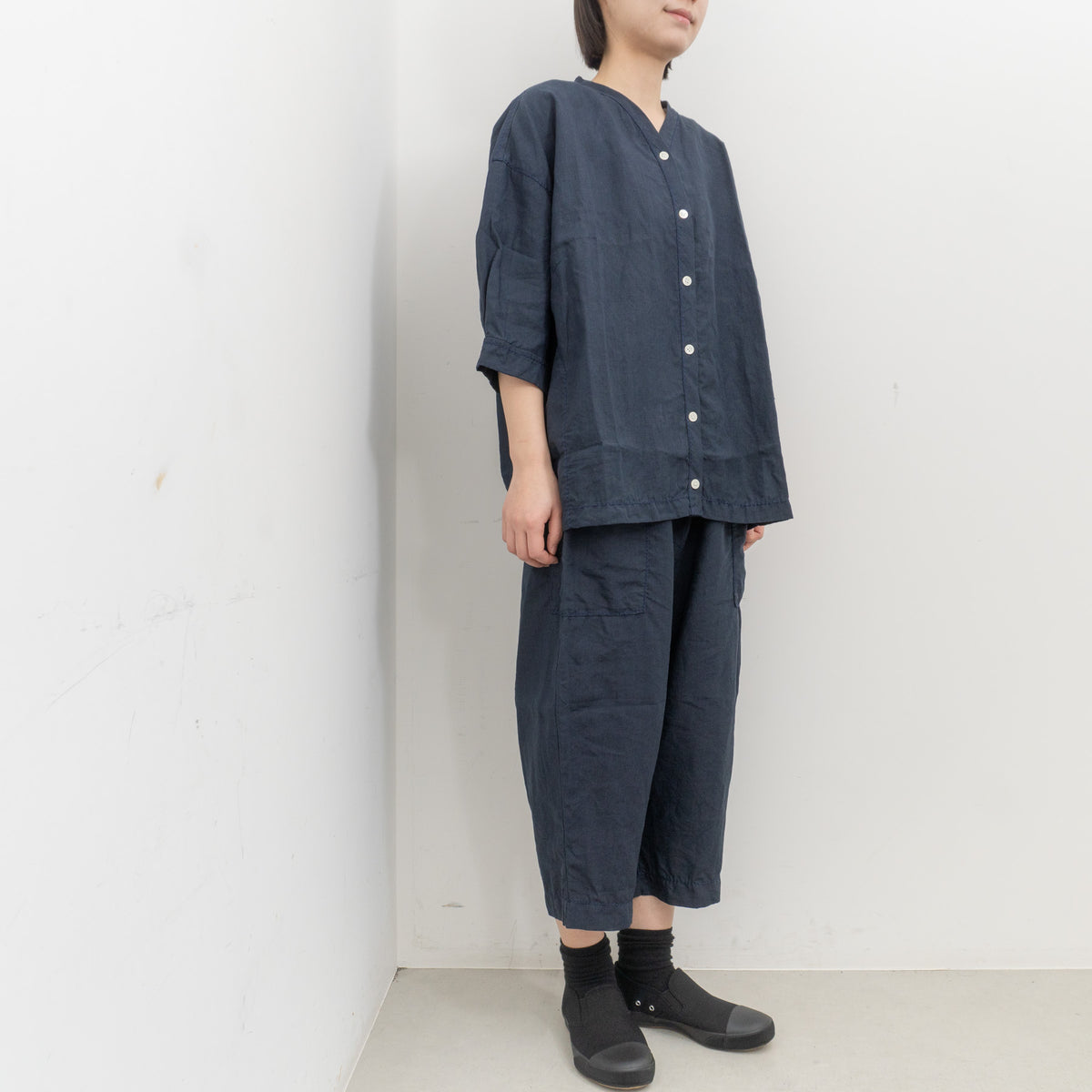 homspun｜WOMEN　リネンバイオ8分丈パンツ 261-3406 Y