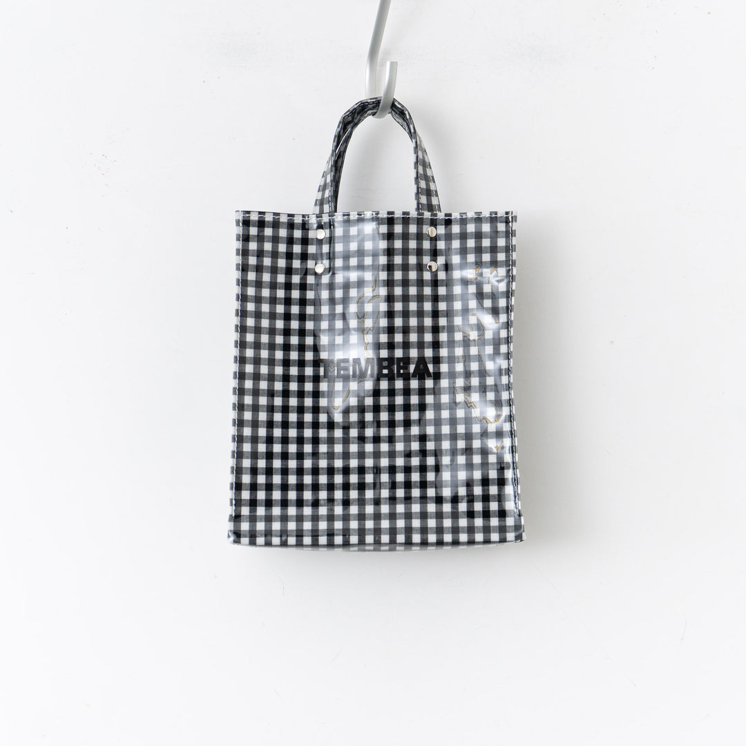 TEMBEA/　PAPER TOTE col.GINGHAM/BLACK