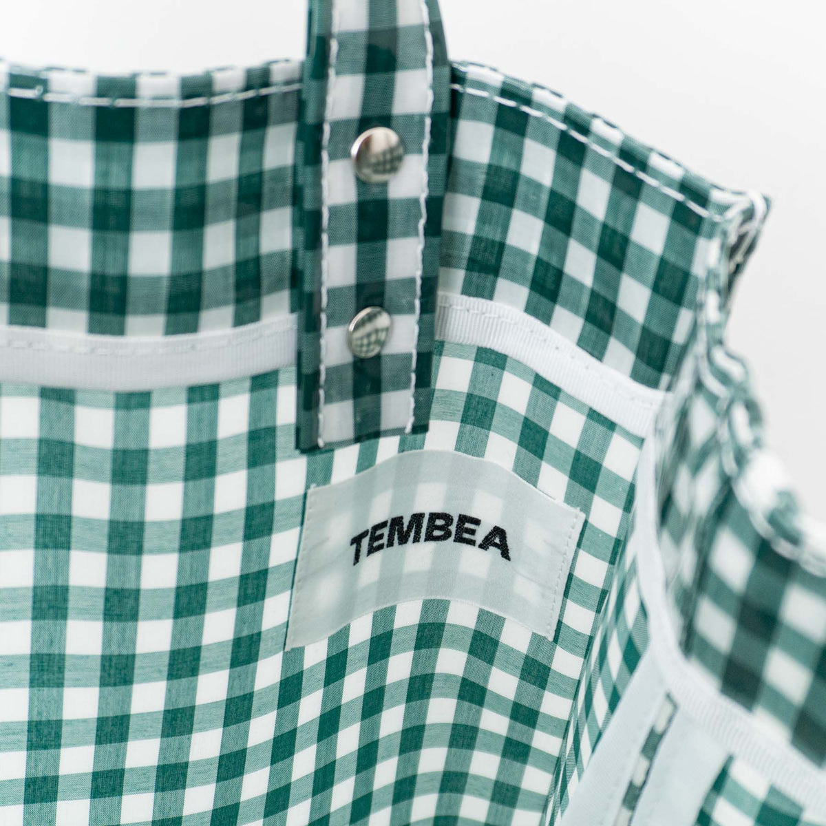 TEMBEA｜PAPER TOTE col.GINGHAM/GREEN