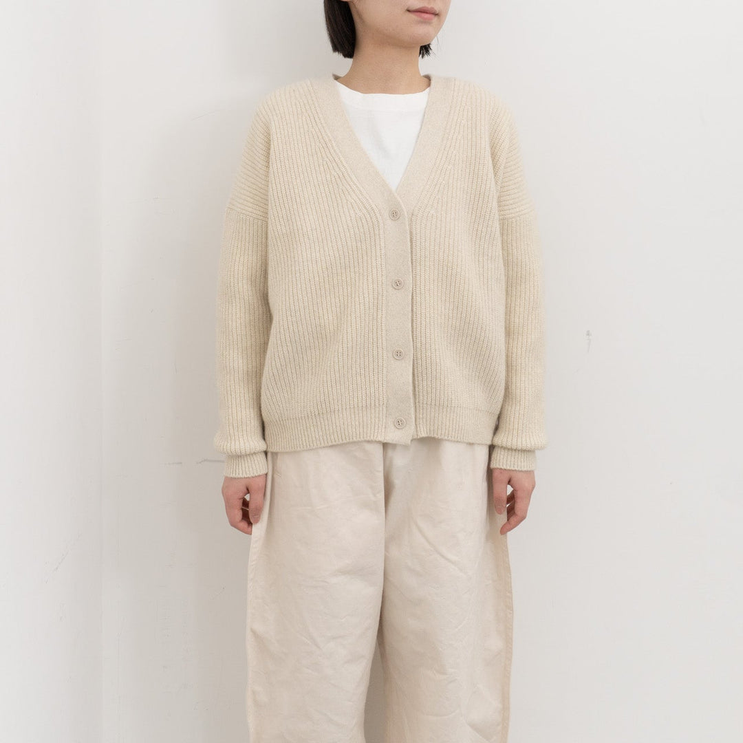 evam eva/　wool fox aze cardigan E253K200