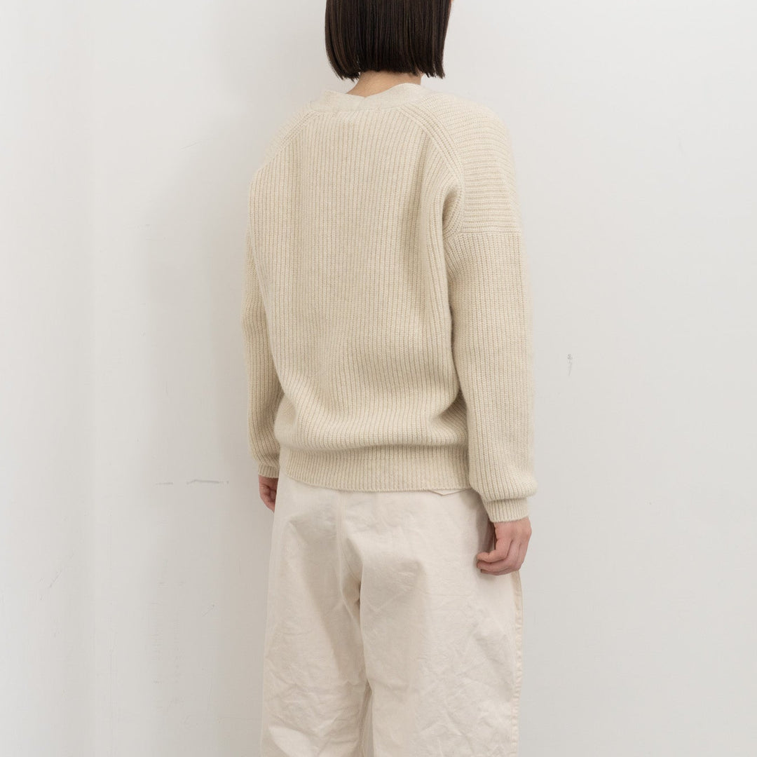 evam eva/　wool fox aze cardigan E253K200