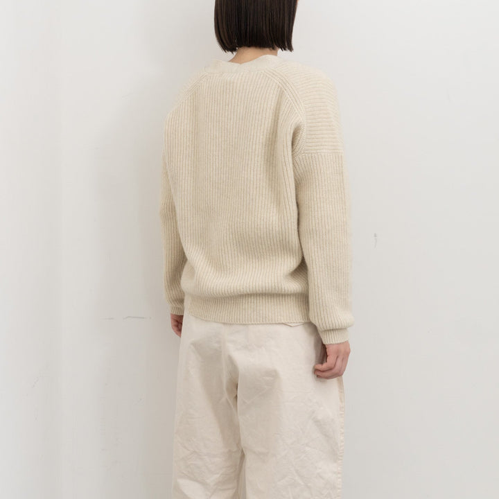 evam eva/　wool fox aze cardigan E253K200