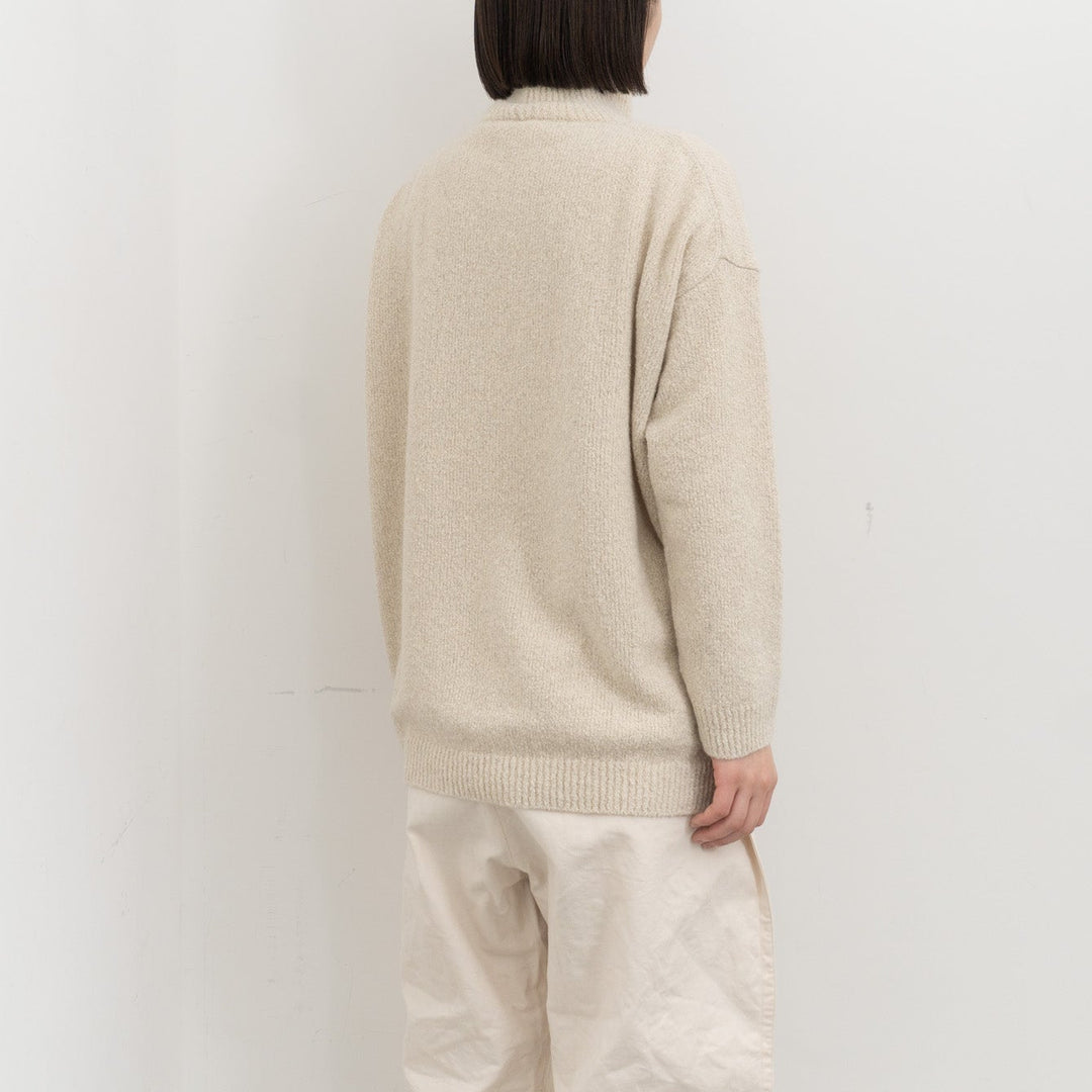 evam eva/　boucle yarn turtleneck E253K216