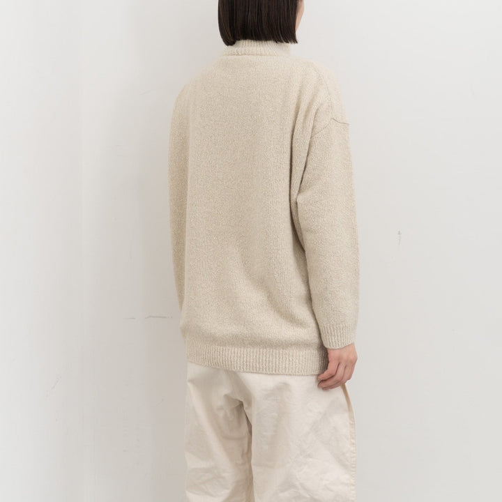 evam eva/　boucle yarn turtleneck E253K216