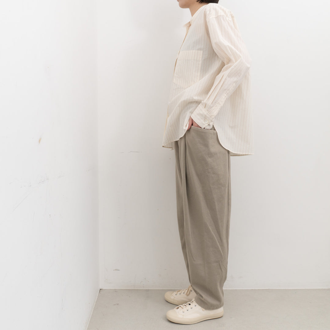 evam eva/　brushed cotton tuck pantsE253T169