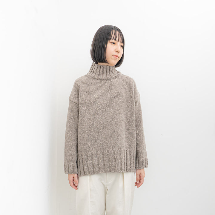 evam eva/　renew-wool turtle neck E243K099