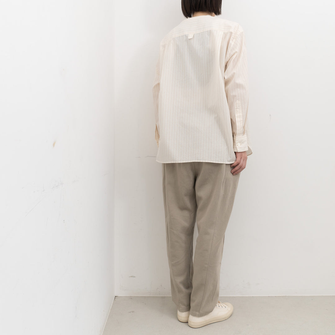 evam eva/　brushed cotton tuck pantsE253T169