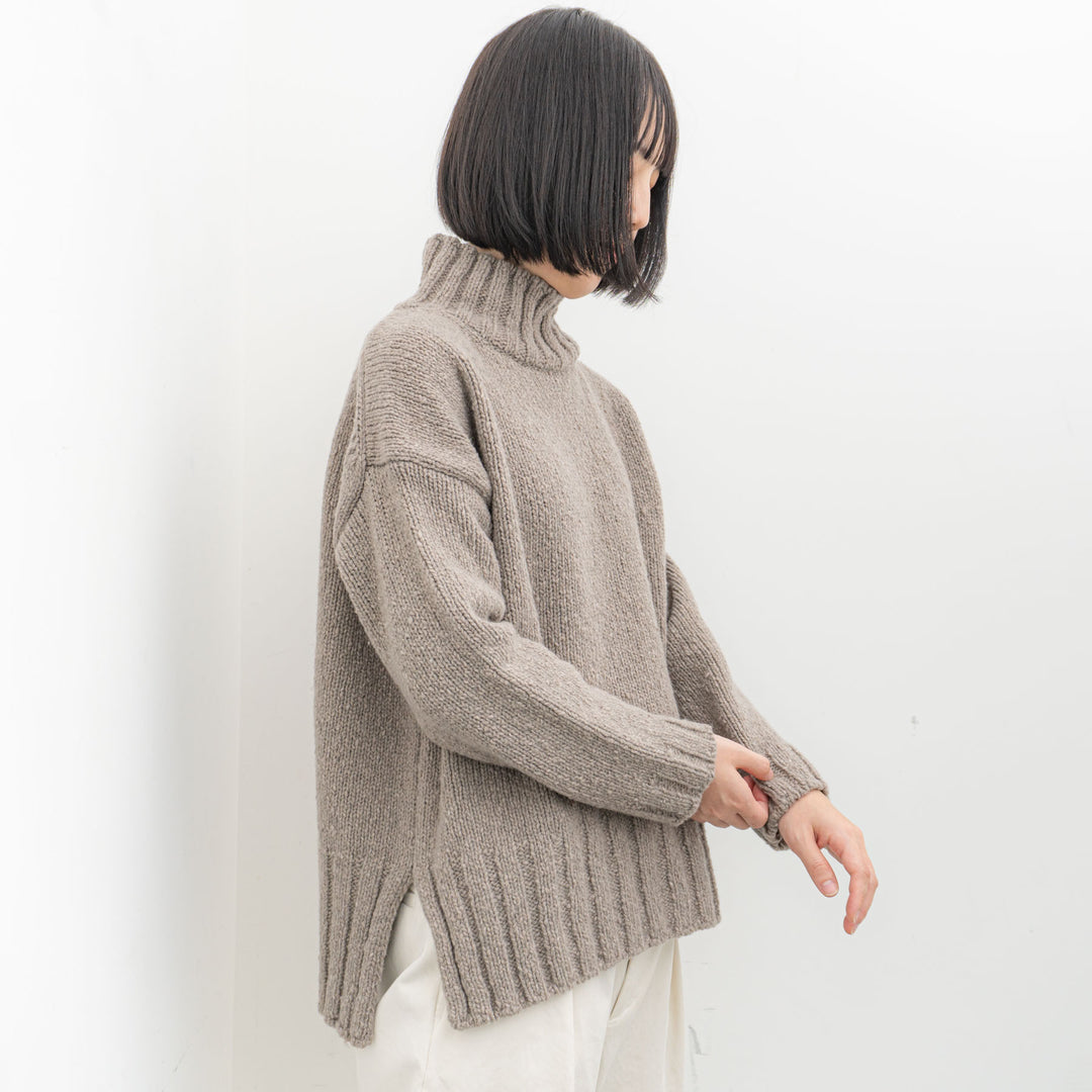 evam eva/　renew-wool turtle neck E243K099