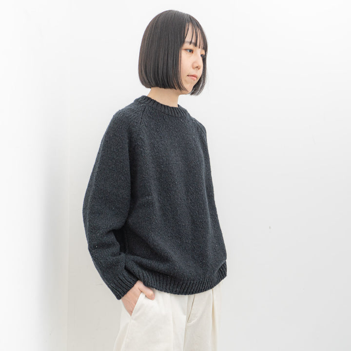 evam eva/　renew-wool raglan pullover E243K098