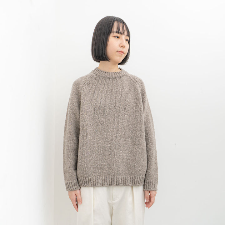 evam eva/　renew-wool raglan pullover E243K098