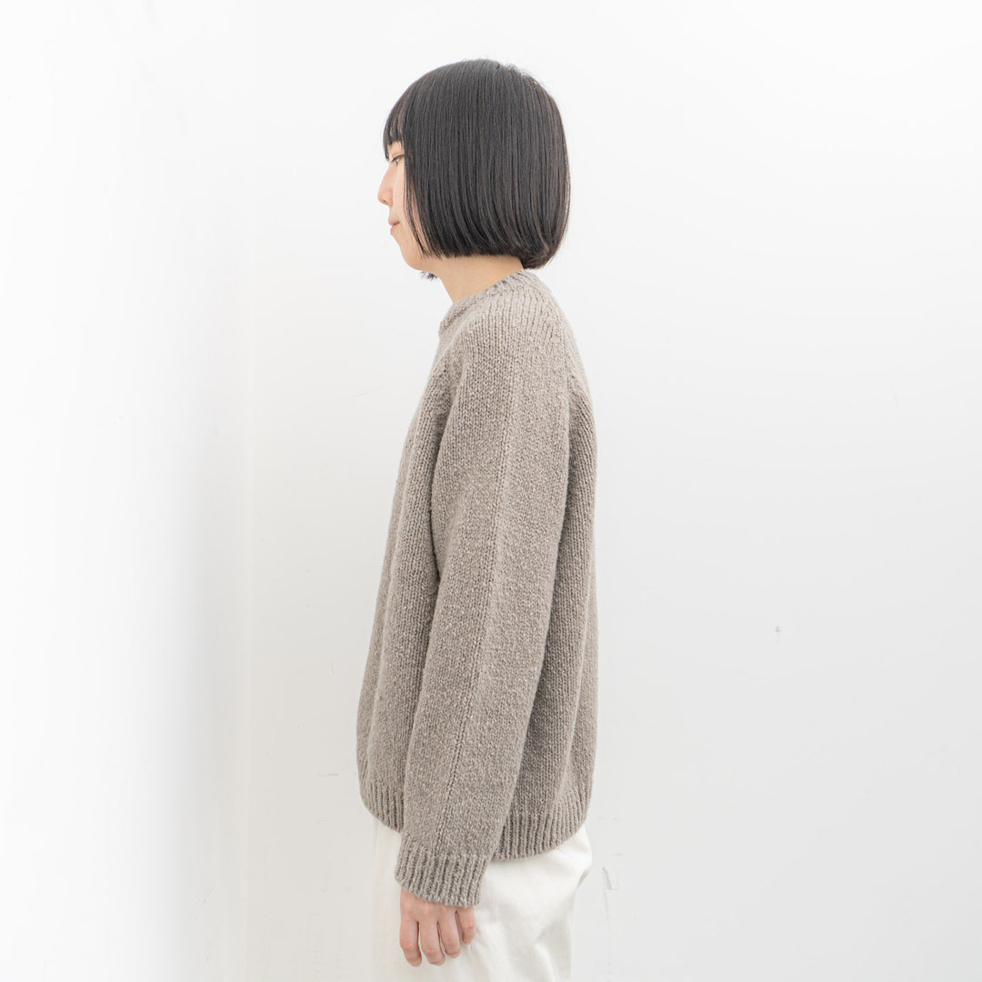 evam eva/　renew-wool raglan pullover E243K098