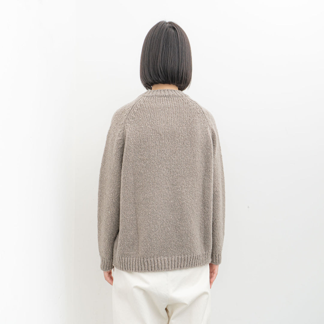 evam eva/　renew-wool raglan pullover E243K098