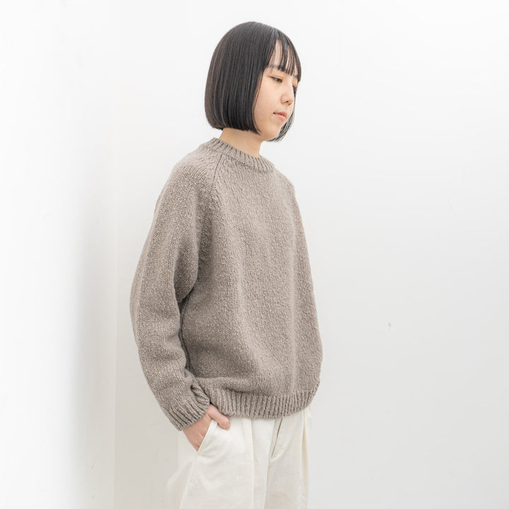 evam eva/　renew-wool raglan pullover E243K098