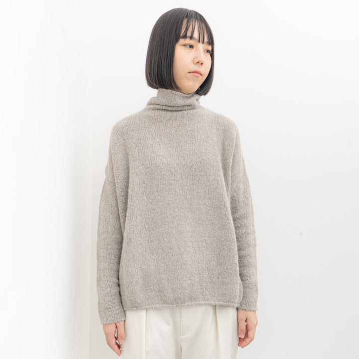 evam eva/　alpaca lily turtleneck E243K159