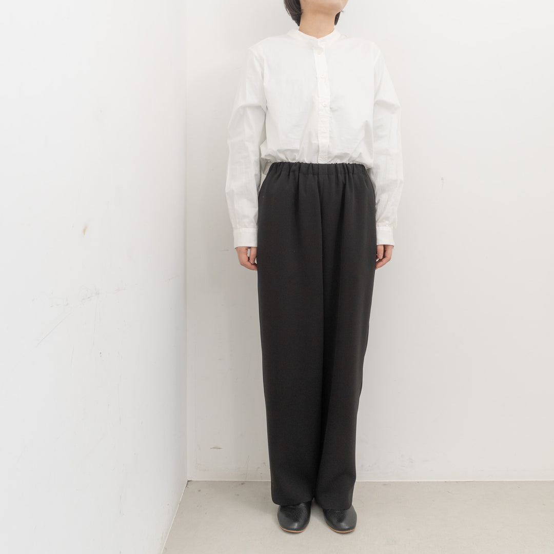 ゴーシュ /　ストレッチブラック ワイドパンツ G261-P017
