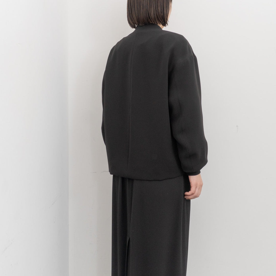 ゴーシュ/　ストレッチブラック 袖リブジャケット G261-J014