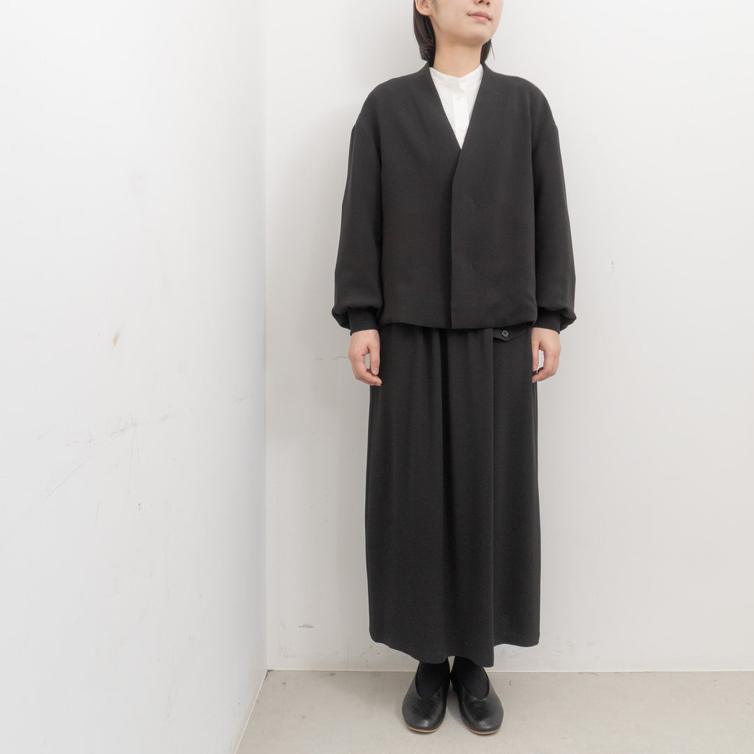 ゴーシュ /　バックサテンブラック　ロングスカート G261-S019