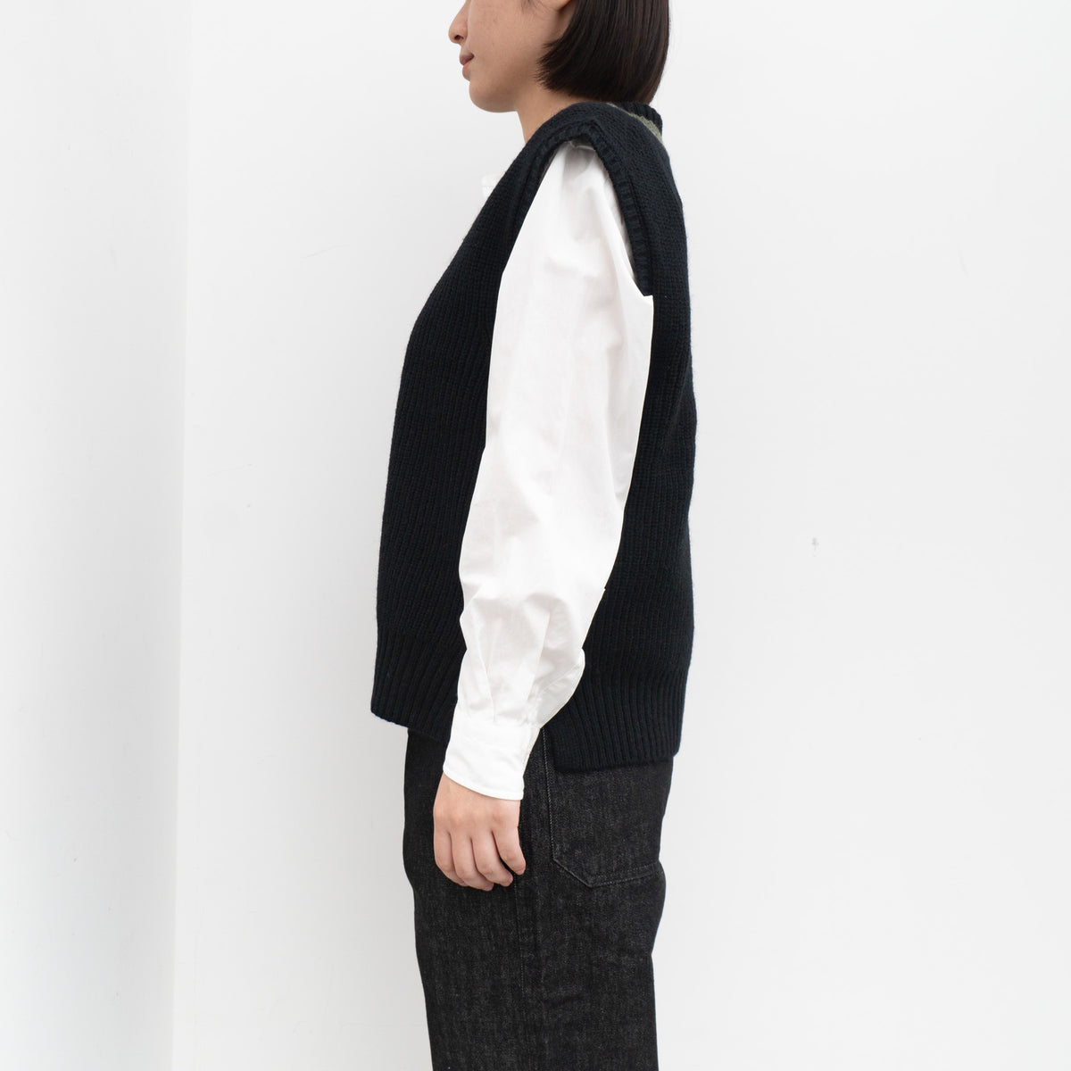 MHL.｜WOMEN　TOUGH WOOL RIB