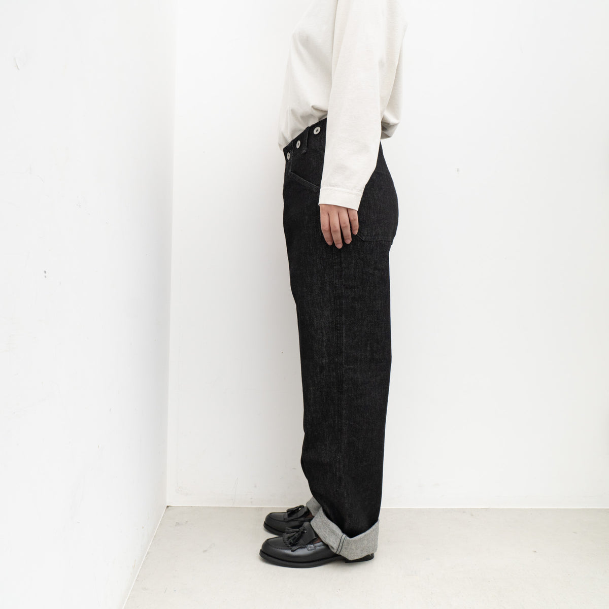 MHL.｜WOMEN　CANTON BLACK DENIM