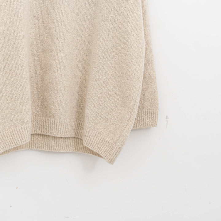 evam eva/　boucle yarn turtleneck E253K216