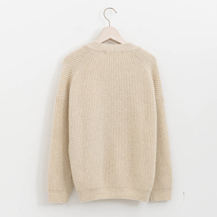 evam eva/　wool fox aze cardigan E253K200