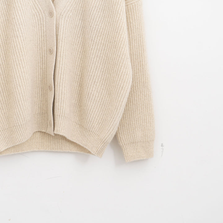 evam eva/　wool fox aze cardigan E253K200