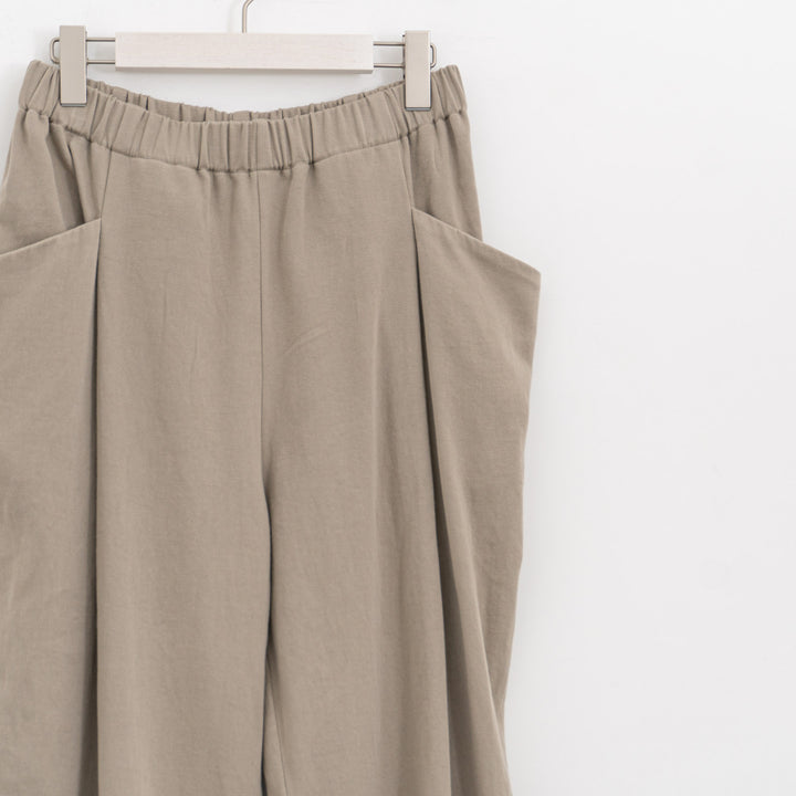 evam eva/　brushed cotton tuck pantsE253T169