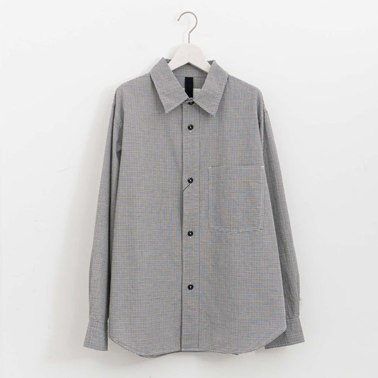MHL.｜MEN　TINY GINGHAM COTTON SHIRT 596-6150207 -suomi（010.BLACK）