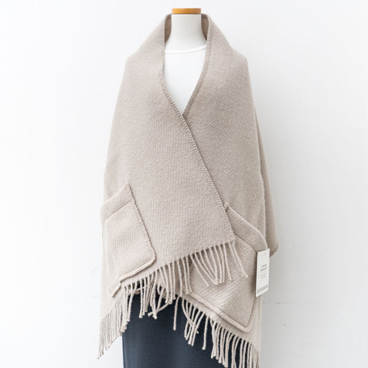 LAPUAN KANKURIT｜UNI pocket shawl（L.BEIGE）
