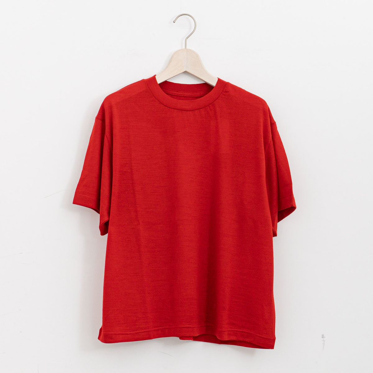 holk｜wool S/S Tshirt 024（red）