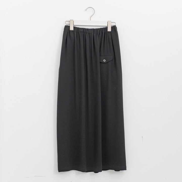 ゴーシュ /　バックサテンブラック　ロングスカート G261-S019