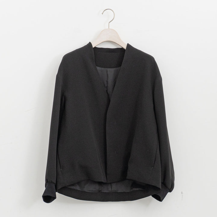 ゴーシュ/　ストレッチブラック 袖リブジャケット G261-J014