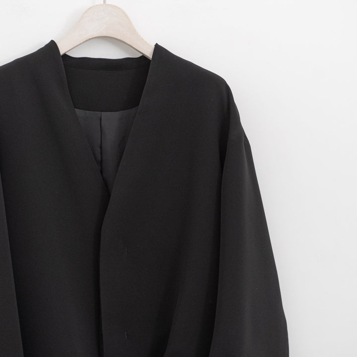ゴーシュ/　ストレッチブラック 袖リブジャケット G261-J014