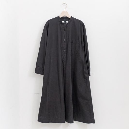 MHL.｜WOMEN　BRUSHED SOFT COTTON TWILL DRESS 595-6158201-suomi（010.BLACK）