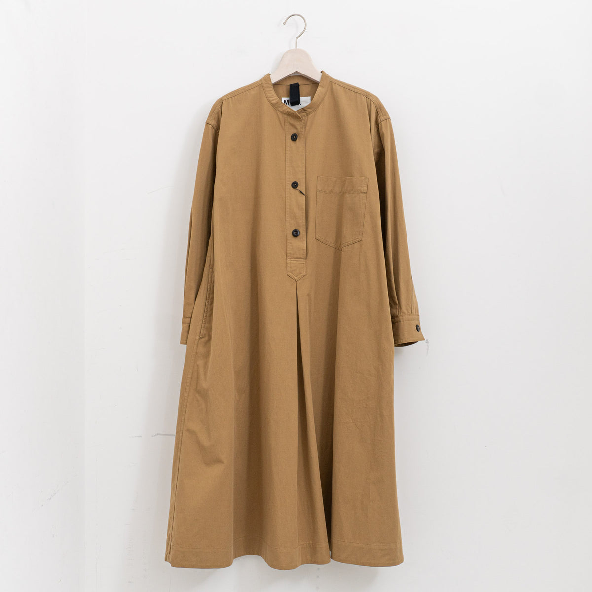 MHL.｜WOMEN　BRUSHED SOFT COTTON TWILL DRESS 595-6158201-suomi（051.TAN）