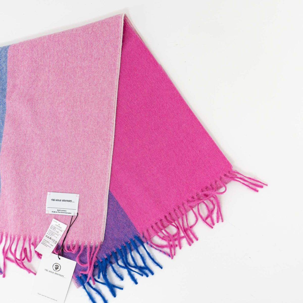 THE INOUE BROTHERS...｜Brushed Scarf Block TIB-ALAC2004ML（PURPLE）