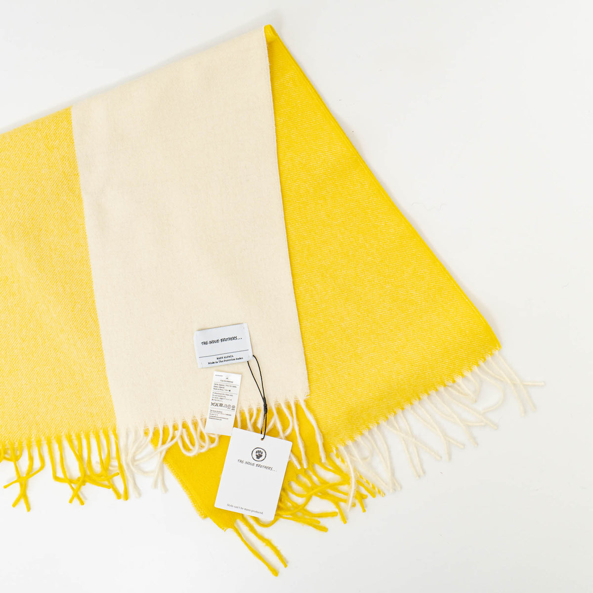 THE INOUE BROTHERS...｜Brushed Scarf Block TIB-ALAC2004ML（YELLOW）