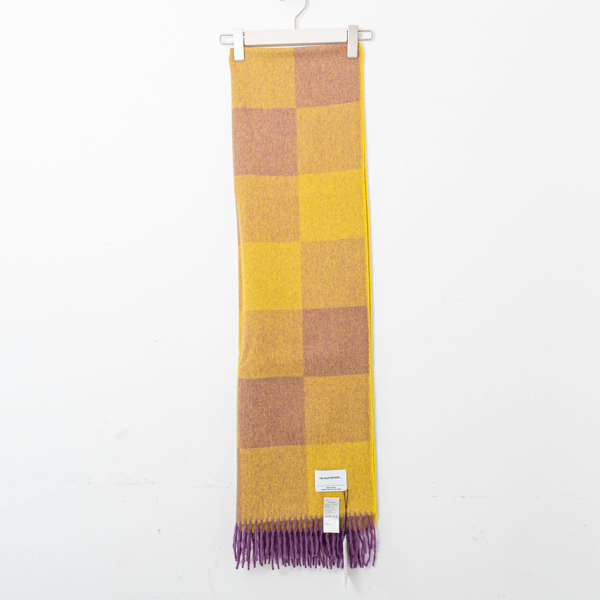 THE INOUE BROTHERS...｜Brushed Scarf Block TIB-ALAC2014ML（PURPLE/YELLOW）