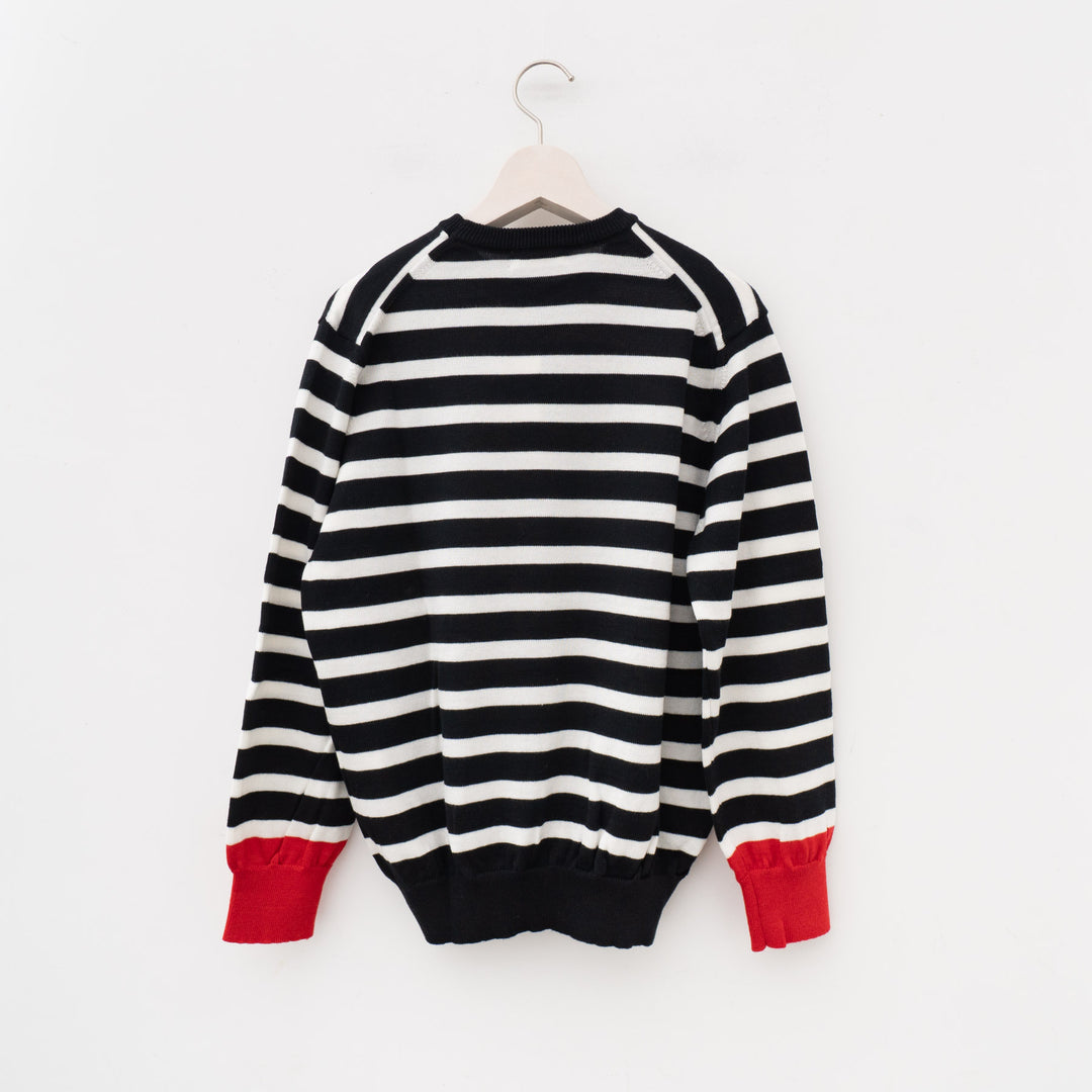 【完売】atelier naruse /WOMEN　cotton wool border knit 　　nakt-30