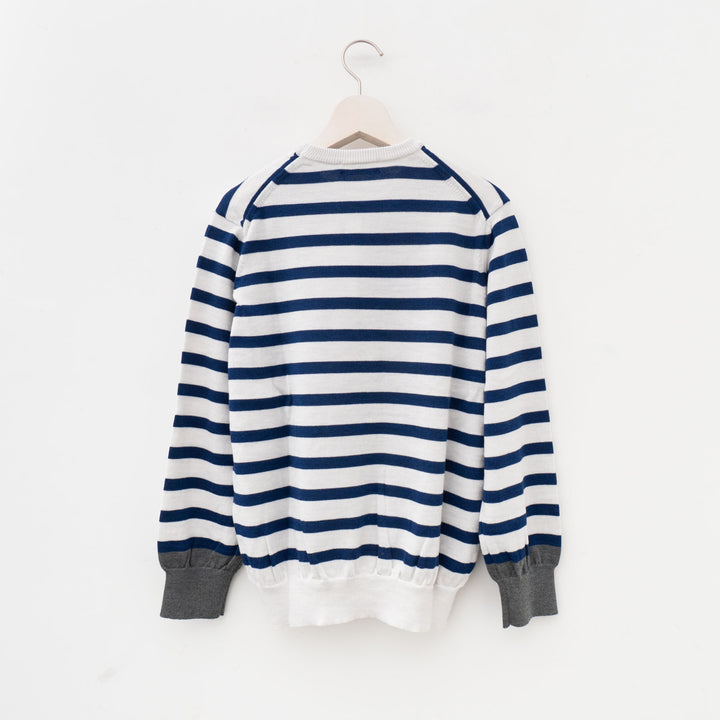 【完売】atelier naruse /WOMEN　cotton wool border knit nakt-30