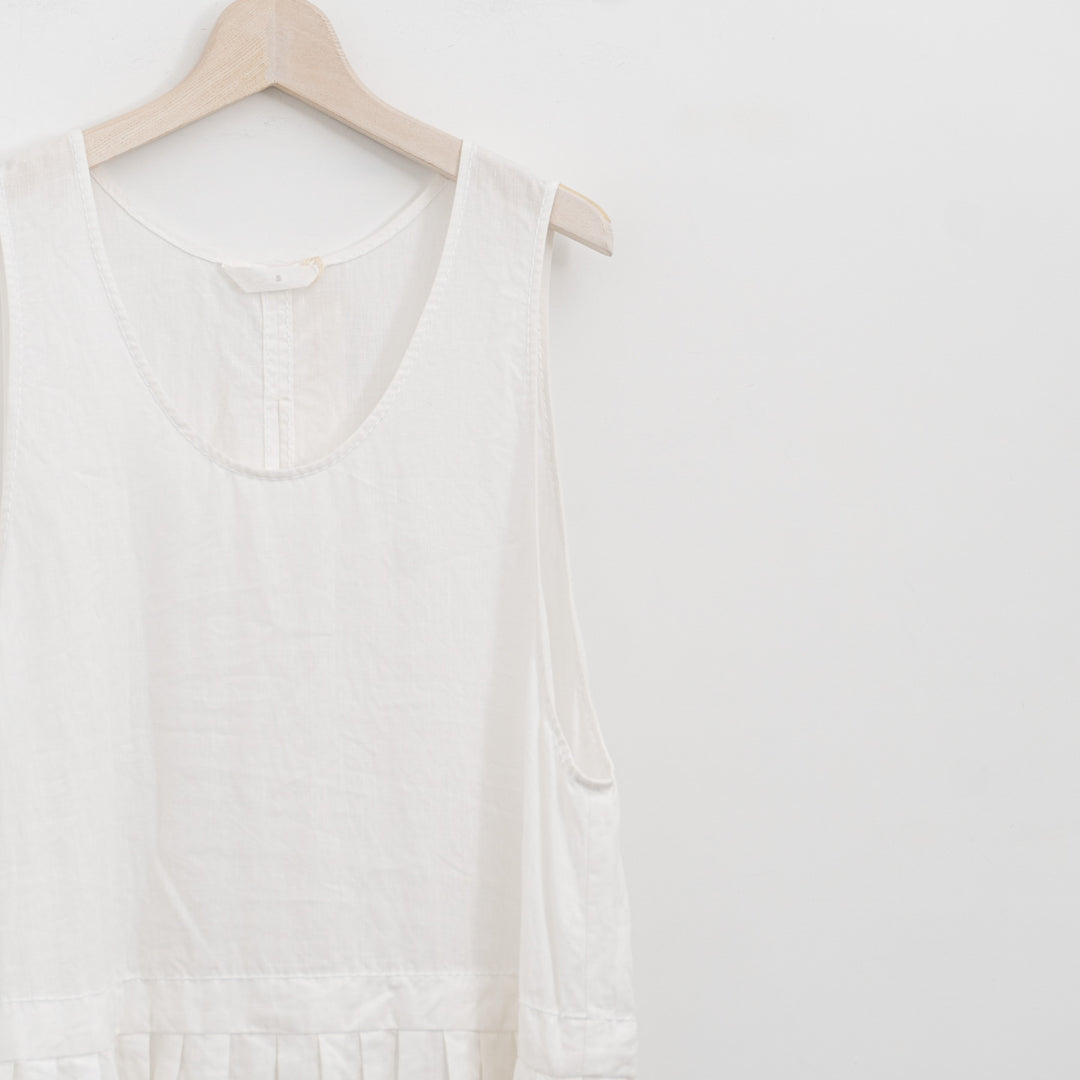 homspun/WOMEN　リネンバイオ ノースリーブワンピース col.off white-suomi