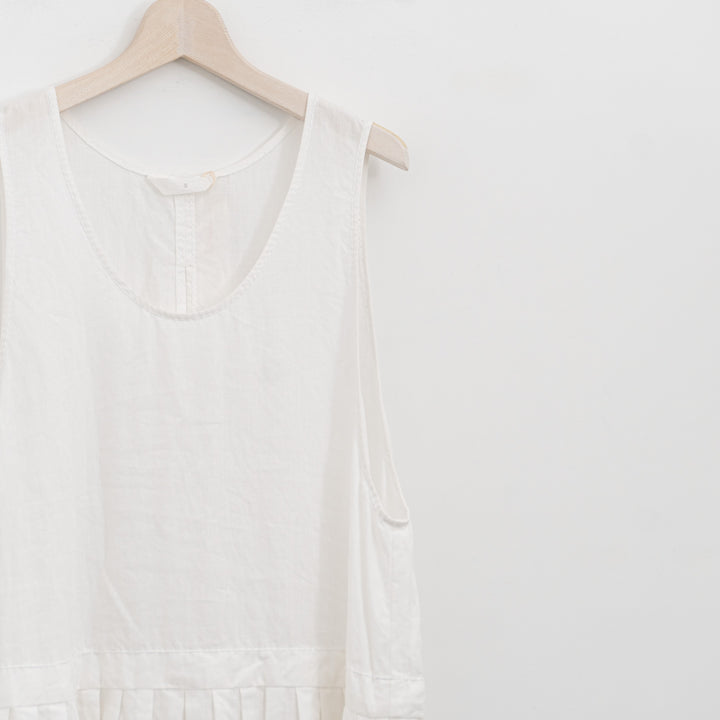 homspun/WOMEN　リネンバイオ ノースリーブワンピース col.off white-suomi