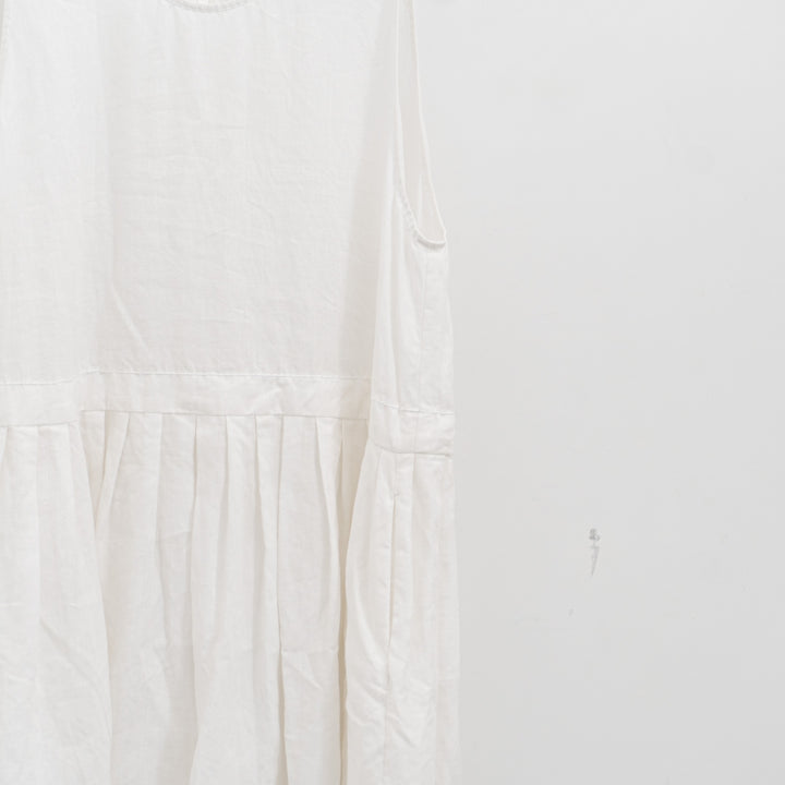 homspun/WOMEN　リネンバイオ ノースリーブワンピース col.off white-suomi