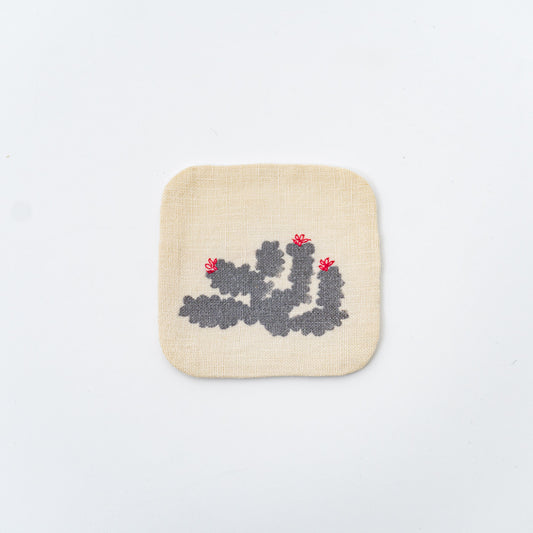 トモタケ｜リネンコースター　セダム　Sedum
