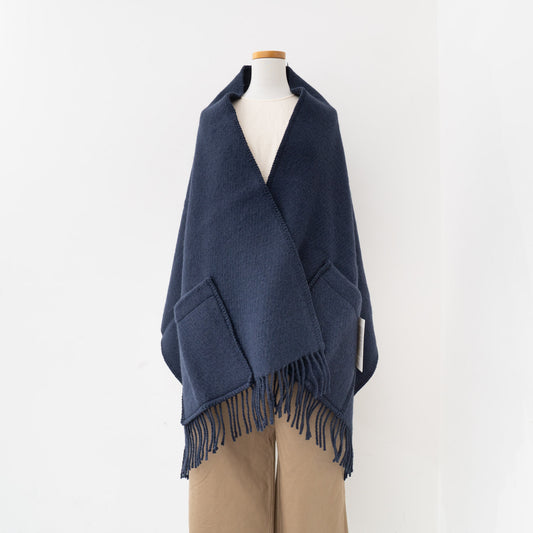 LAPUAN KANKURIT｜UNI Pocket Shawl 2023AW new color（MIDNIGHT BLUE）