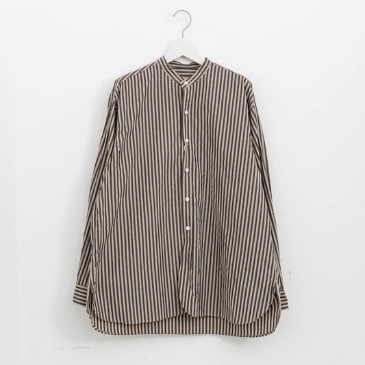 KAPTAIN SUNSHINE｜Bumpy Stripe Stand Collar Shirt KS26SSH06