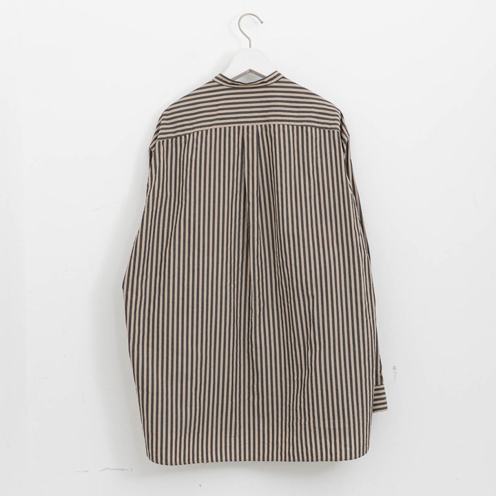 KAPTAIN SUNSHINE/　Bumpy Stripe Stand Collar Shirt KS26SSH06