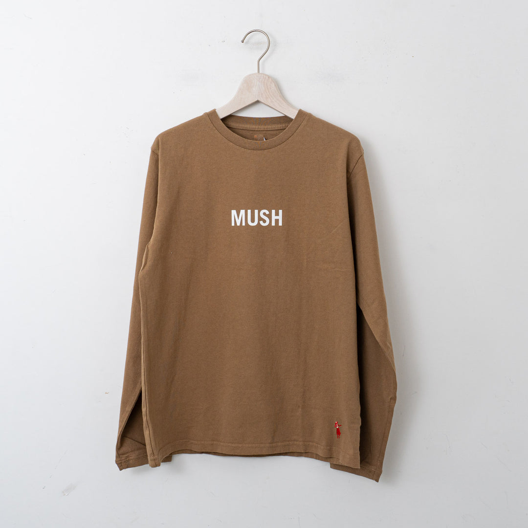 SUNSHINE+CLOUD/　ロングスリーブTシャツ  "MUSHROOM" col.BROWN