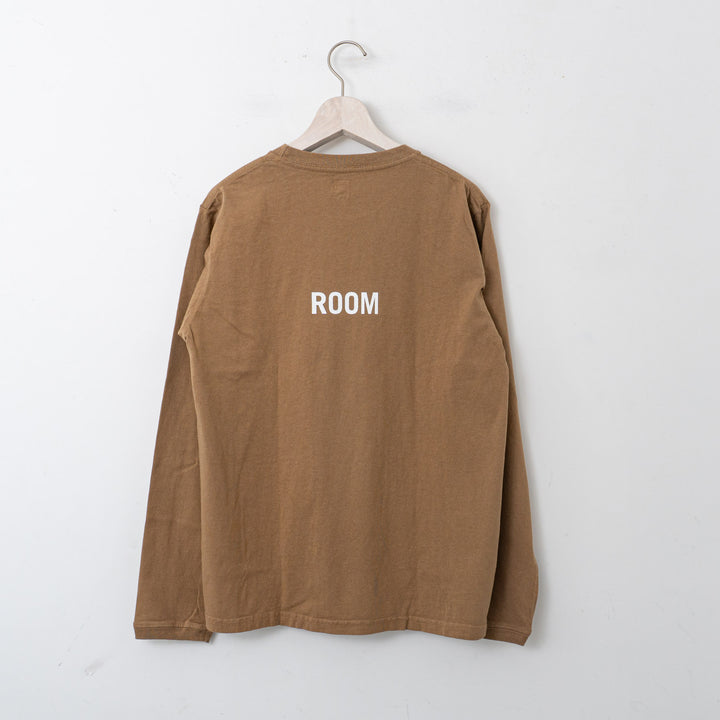 SUNSHINE+CLOUD/　ロングスリーブTシャツ  "MUSHROOM" col.BROWN